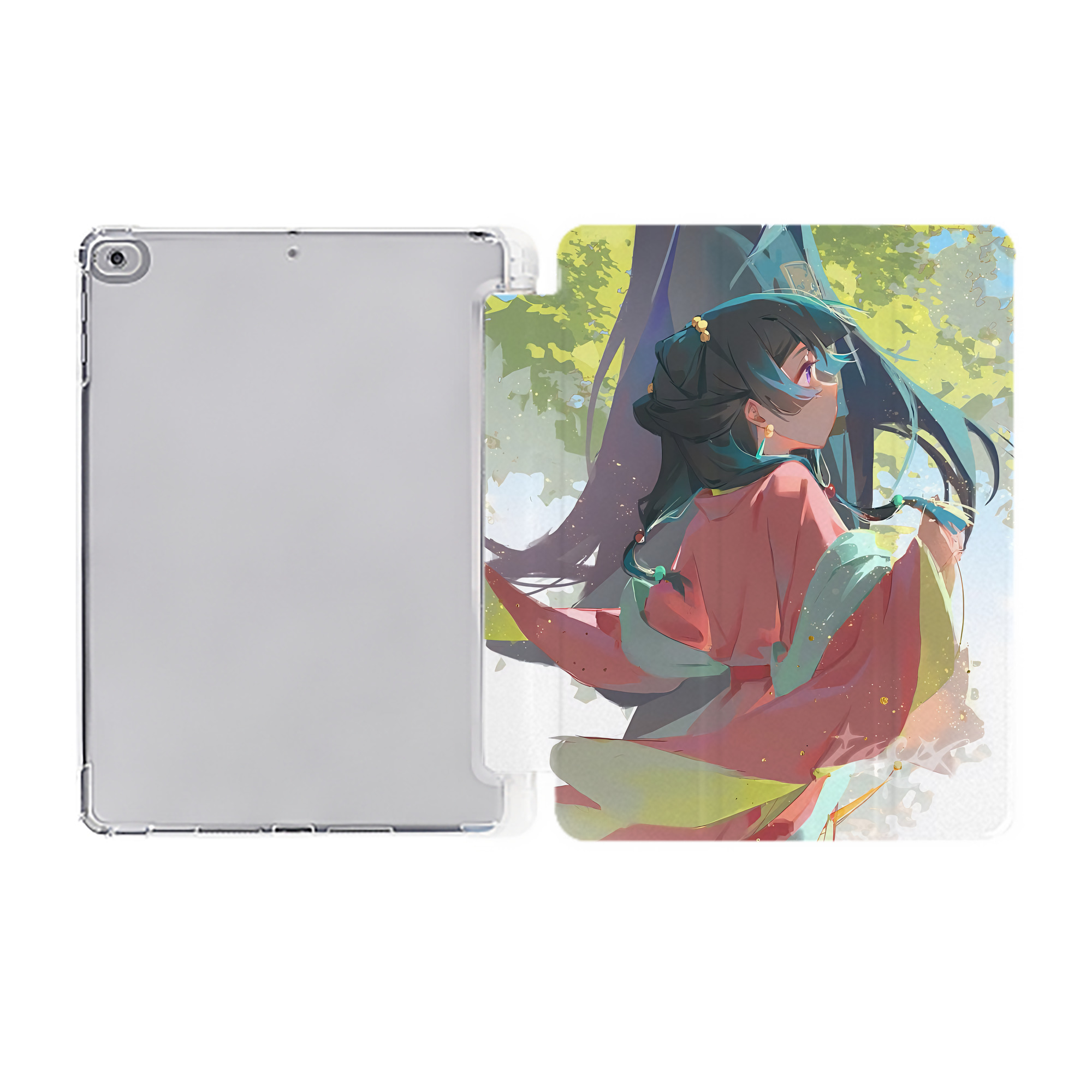 （画像用） 薬屋のひとりごと The Apothecary Diaries IPad ケース ペン収納付き 三つ折りスタンド PUレザー×シリコン 対応機種9.5/10.5/10.9インチ